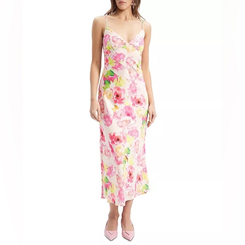 Small Bardot Floral-Print Sleeveless Slip Dress